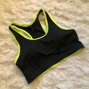 PLT ‘Lime Contrast Sports Bra’ Size Large